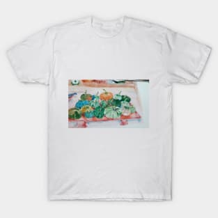 Summer Watercolor Pumpkin Squash T-Shirt